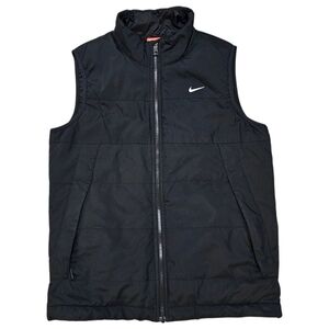 Vintage Y2k Nike The Athletic Dept. Black Quilted Vest